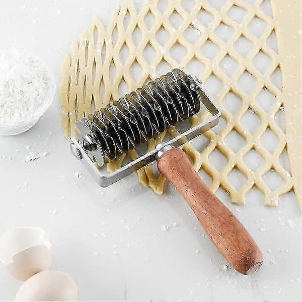 Ampseven Bakverk Gitter Kutter - Rustfritt Stål Deiggitter For Pai Pizza Brød Beef Wellington Bakverk Skorpe Kutter