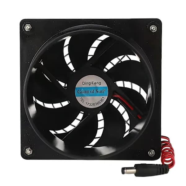 Solcelledrevet ventilator, effektiv varmeafledning, ventilation, 50W solpanel ventilatorsæt 512V