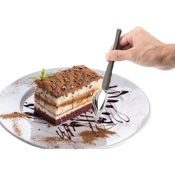 Skeer, tilspidset tud, rustfrit stål, kagedekoration, dessertsauce