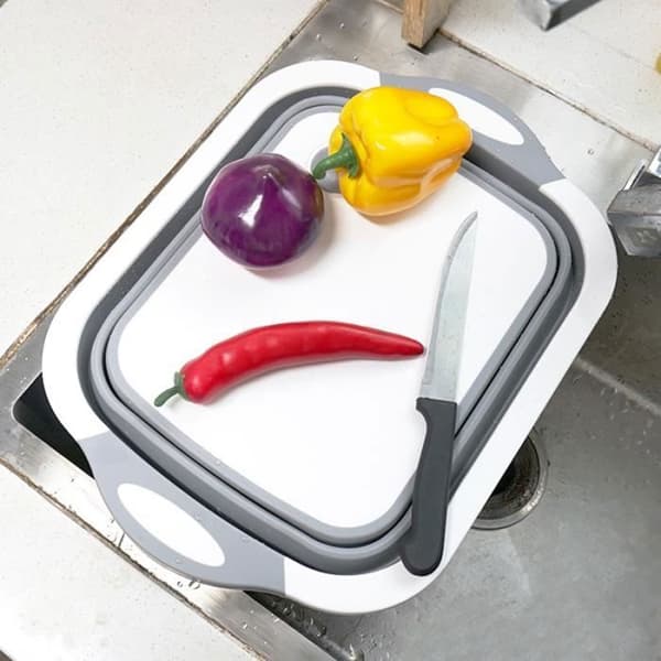 Multifunksjonelt skjærebrett - Sammenleggbart - Sklisikkert - Ergonomisk - 3 i 1