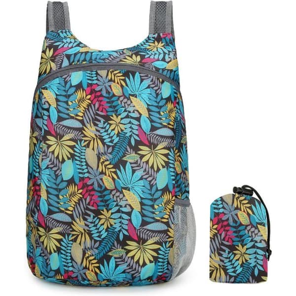 Sammenfoldelig Rygsæk, Ultralet, Vandtæt Polyester, 20L, Vandring Camping Rejse