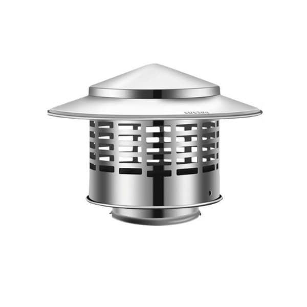 Pipehatt, enkel installasjon, for utvendig isolert ventilasjonsdeksel, 75 mm indre diameter