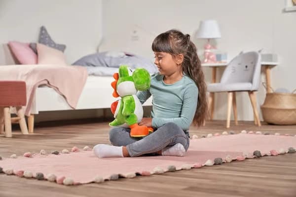 Super Mario Yoshi Plyslegetøj 30 cm Blød Plys Dinosaur