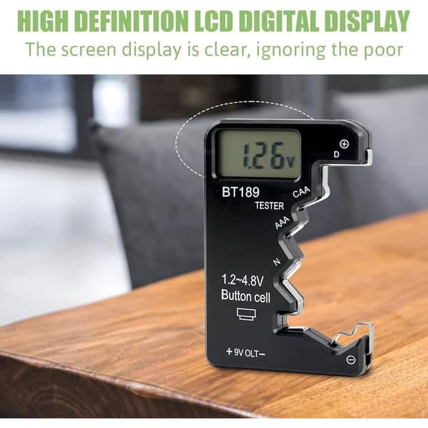 Mini Digital Batteritestare, Universal ABS Batteritestare