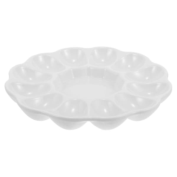 Æggefad Keramisk Deviled Egg Bakke Cateringfad Æg Serveringsbakke