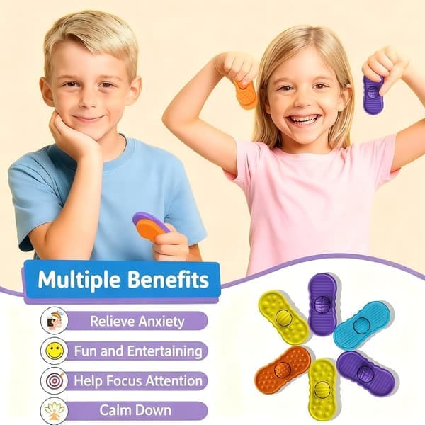 Fidgets til børn 4-pak sensoriske fidget-legetøj til autisme og ADHD, beroligende angstlindrende legetøj