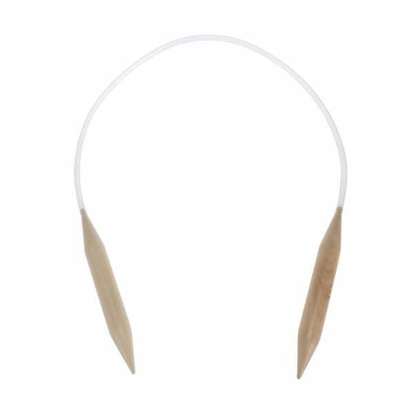 Stora 20 mm cirkulära stickor i trä för bekväm stickning och garnhantering