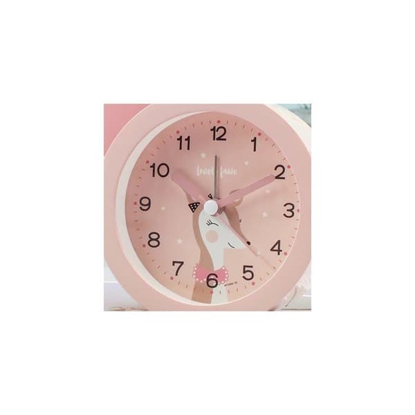 Väckarklocka - Plast - Batteridriven - 1 styck - 9,5 cm - Rosa