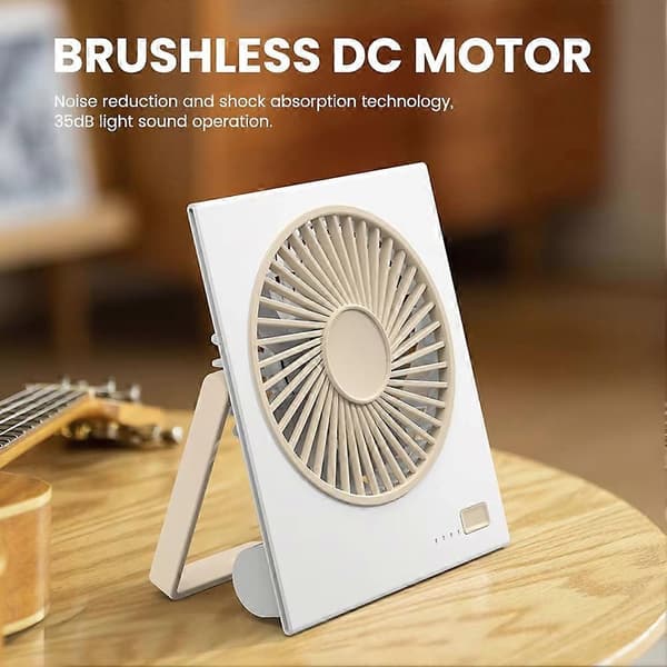 Bordventilator Bærbar USB Genopladelig Ventilator Mini Bærbar Ventilator A