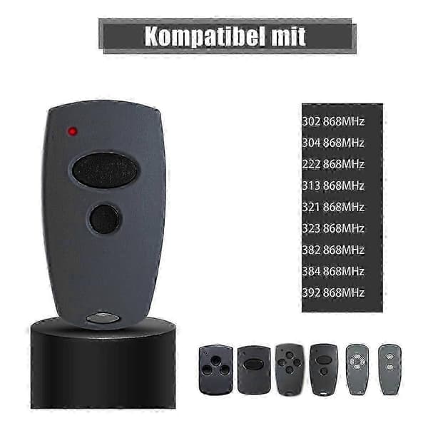2 stk 868,3 MHz garasjeport håndsender for Marantec D302-868, D304-868, D384-868, D321-868, D32