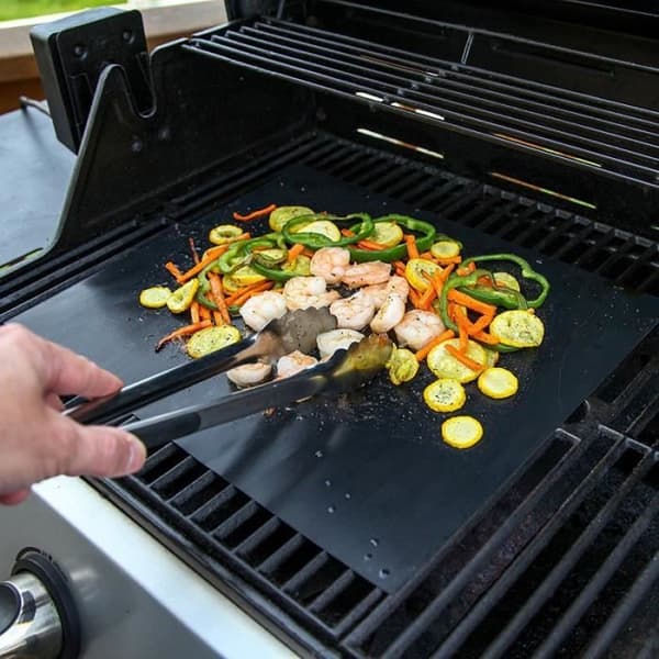 5 stk. BBQ-måtter - 100 % non-stick BBQ-måtter