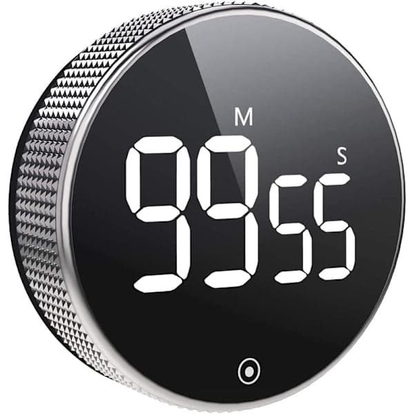 Digital timer med magnet og LED-skjerm - Kjøkkentimer / Eggetimer