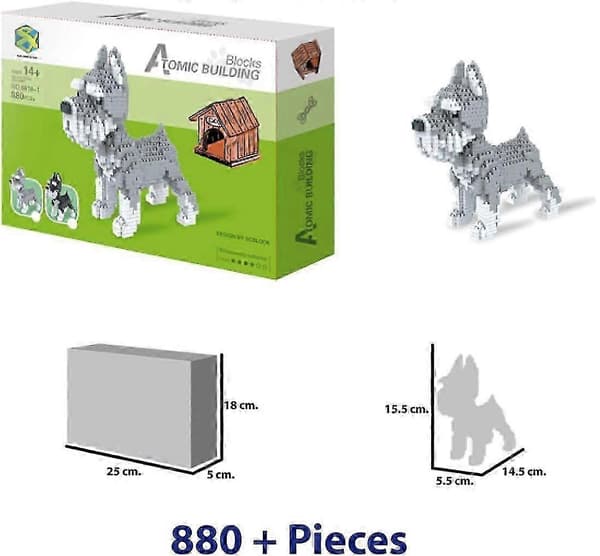 Julefigur til at samle med nanoblocks (stil 5)