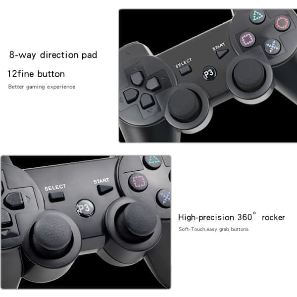 Trådlös handkontroll till PS3 - Kompatibel