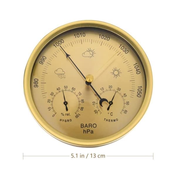 Användbar funktionell barometer termometer väderhygrometer för hemmet VÄDERSTATION - BAROMETER