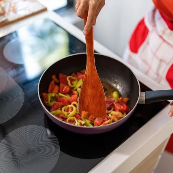 Træspatel - Non-Stick - 33cm - Køkkenredskab - Holdbar - Ridsefast