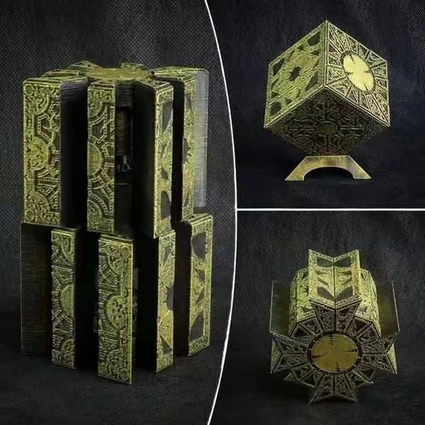 Hellraiser Puzzle Box Bevægelig Klage Rædsel Rædsel Hellraiser Brun 1