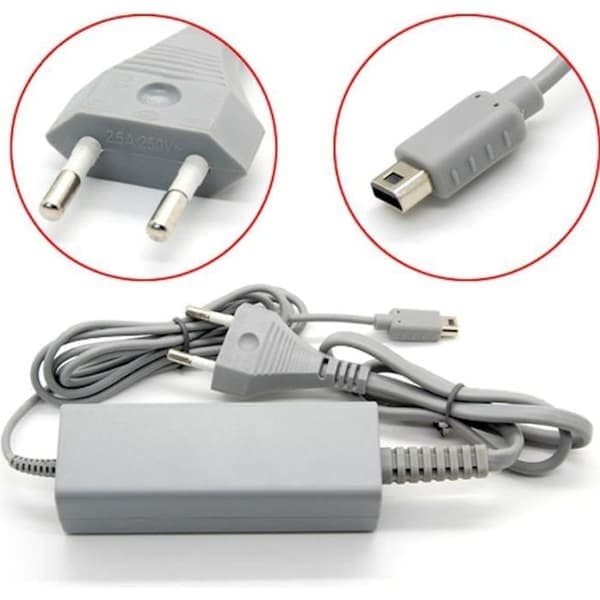 Strömförsörjning AC-adapter för Nintendo WII U Gamepad