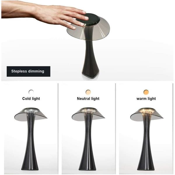 LED bordlampe – Genopladelig berøringsdæmpbar 3W USB trådløs sengelampe
