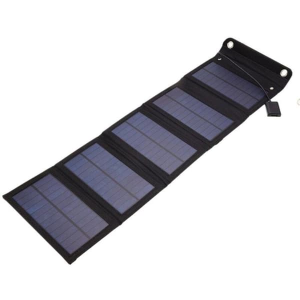 15W/5V Sammenleggbar Solcellepanelveske, Fleksibelt Sammenleggbart Solcellepanel for Mobiltelefon, Egnet for Camping