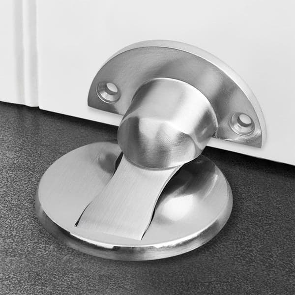 Magnetisk dörrstopp (2-pack) - Självhäftande golvdörrstopp i rostfritt stål - Dörrstopp