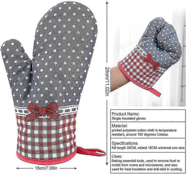 2-pack ugnsvantar, isoleringshandskar, ugnsvantar, värmebeständiga