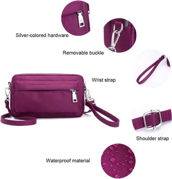 Mobiltelefon Axelväska Kvinnor Liten Messenger Bag