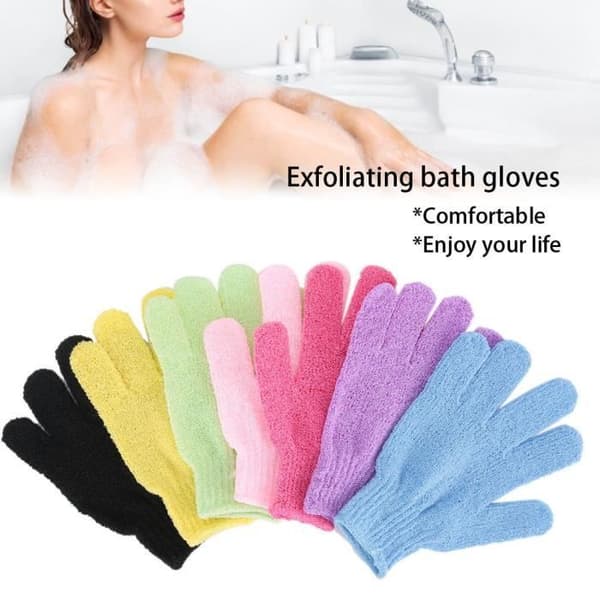 Badehanske - TBEST - 7 dele - Eksfolierende - Massage - Dybderensende