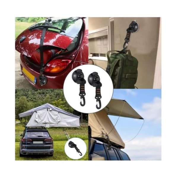 Sugkoppskrokar - Ej specificerat - 4-pack - Extra starka - Stöder upp till 10 kg - Perfekt för camping
