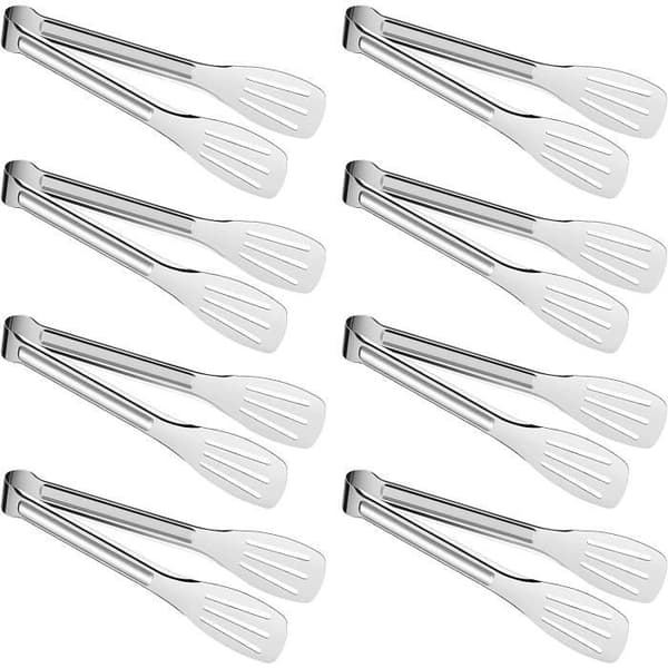 Serveringstang - Rustfritt stål - 7 tommer - 8 deler - Slitesterk - Ergonomisk