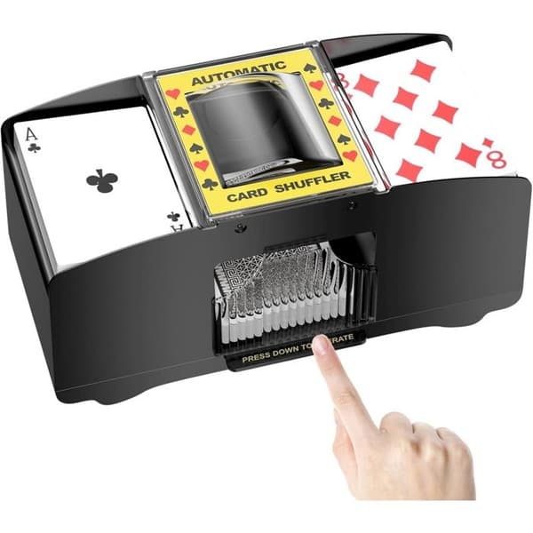 Kortseparator - Elektronisk kortblander - Plastikkortseparator - Velegnet til UNO, Poker