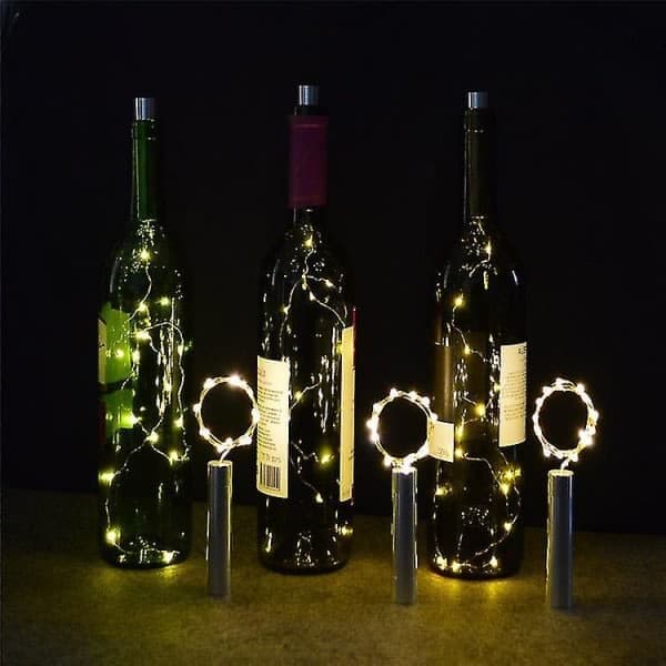 8-pack 20 LED vinkorkslampor AA-batteridrivna 2 meter