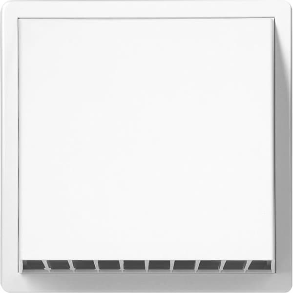 Ventilationsrist - 1 Styk - ABS - Tilbageløbsventil - Vægmonteret Ventilationsudtag - Hvid 150 mm