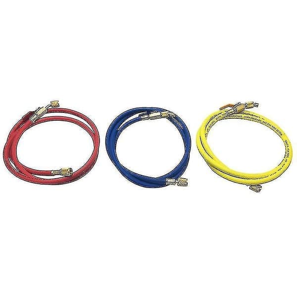 3x R410a R134a Hvac 1/4 \" Sae 600psi Kjølemiddelfylleslanger