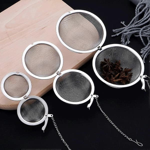 2 STK Tekule, Oppgradert 3,5 TOMMER Tesil, Premium Tekuler for Løs Te, Tekoker, Tekule for Tesmaking Urter