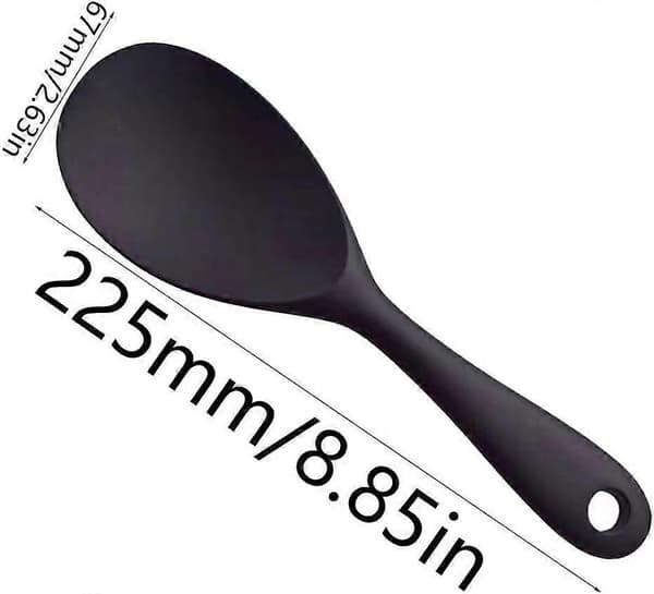 Ris serveringsske, silikone rispagaj, silikone ris ske, non-stick ris ske, køkkenredskab, til ris
