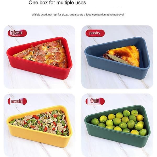 Opbevaringsbeholder til pizzarest, genanvendelig silikone pizzabeholder, silikone madbeholder