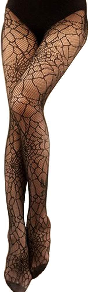 Halloween Strømpebukser til Kvinder Edderkoppespind Bodysuit Hekse Udklædning