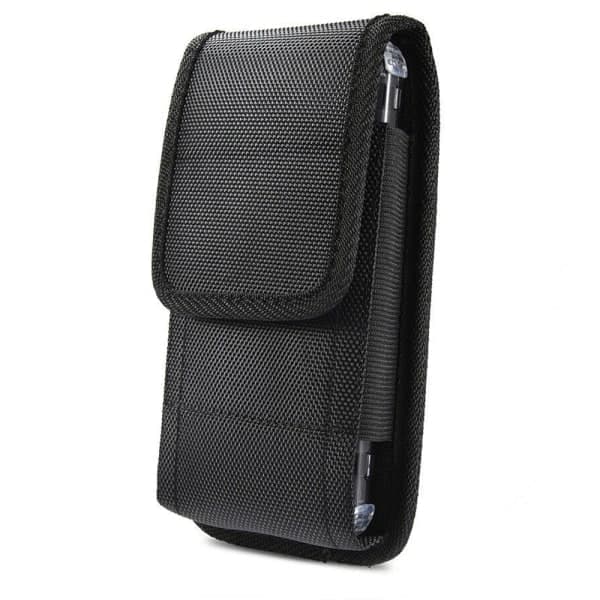 TG Mobilcover/Bæltetaske - Større Mobiler (Bælte) Sort-X76-