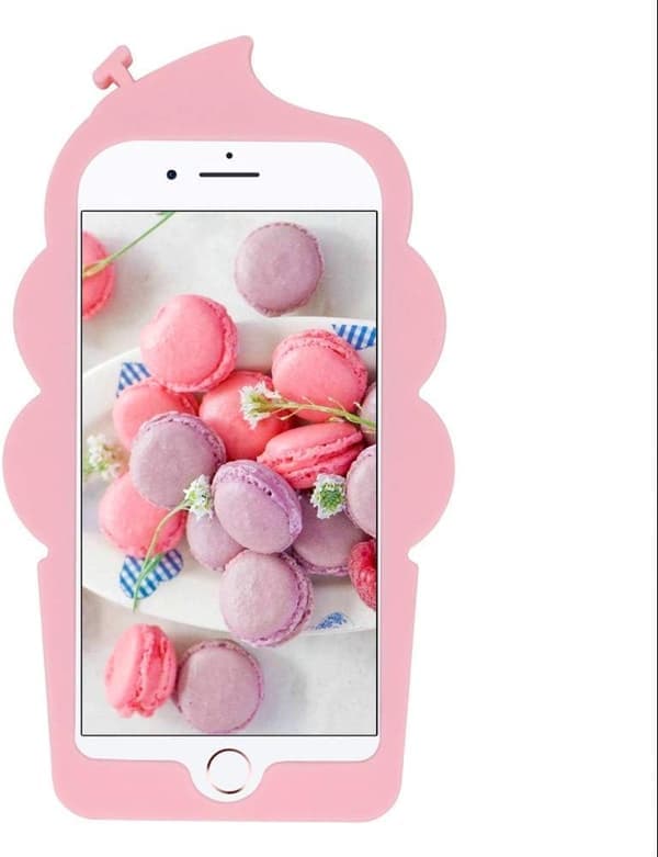 iPhone Isvaffel Cupcake Cover – 3D Tegneserie Blød Silikone Stødsikker – Vælg Model iPhone 7 Plus/ 8 Plus