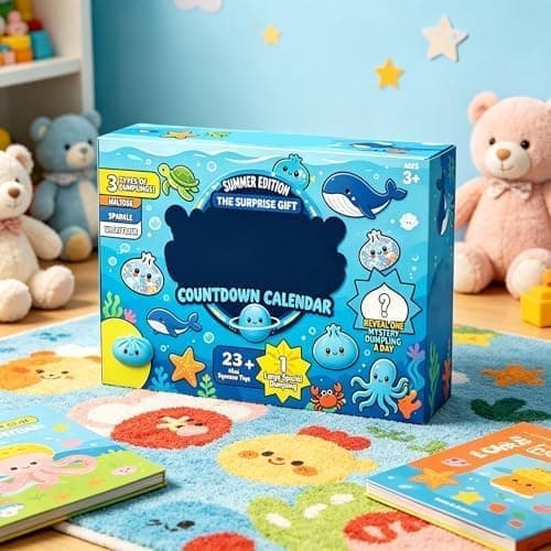 Dumpling Squishy -joulukalenteri – 24 päivän yllätysfidget stressin lievitykseen