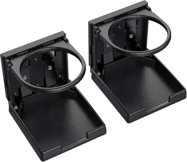 2 STK ABS Universal Justerbar Sammenklappelig Kopholder Vandtætte Dåser Plastikholdere Bærbare 75MM Diameter til Bil Lastbil