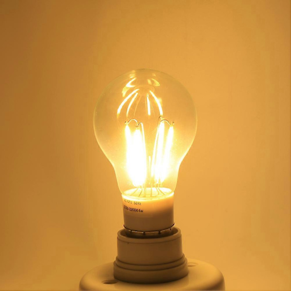 LED-lampa 4W Varmvit E27 12V