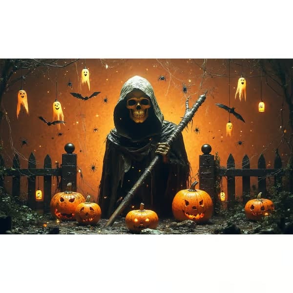 Halloween-bakgrund för festlig stämning-288