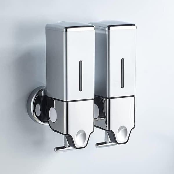 Vægmonteret sæbedispenser - LARGEIGHT - 1000 ml - Sølv - Nem at installere - Moderne design