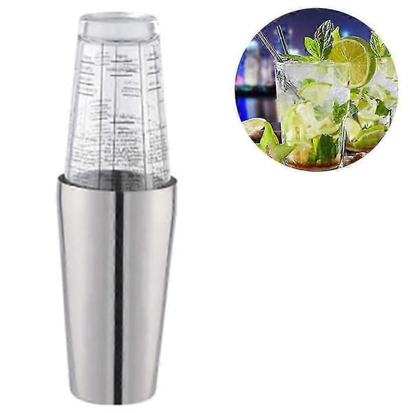 Ny 2026 rustfritt stål 700 ml krus + 400 ml glass matsikker cocktailshaker