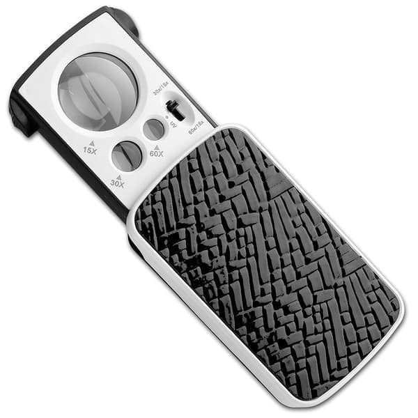 Juveler Lup 30X 60X 90X med Skarpt LED-lys