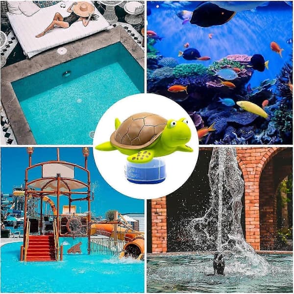 Justerbar poolklorflottör, flytande klordispenser för pool