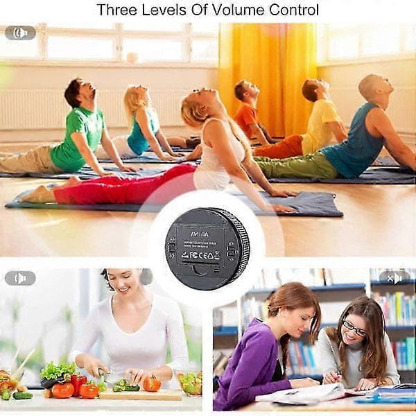 Digital kökstimer, visuell timer stor LED-display magnetisk timer för klassrum matlagning fitness bakning lärande undervisning