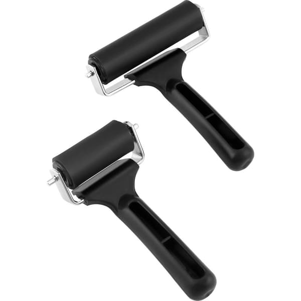 Bläckrulle, gummivals för tryck, tapeter, linoleumtryck, 6 cm + 10 cm